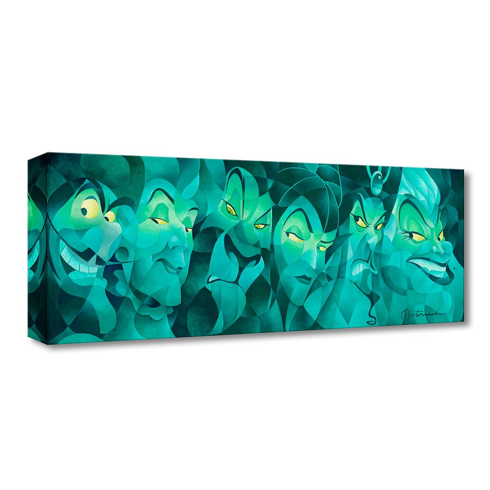 Disney Villains ''Trust No One'' Canvas Artwork by Tom Matousek - Limited Edition