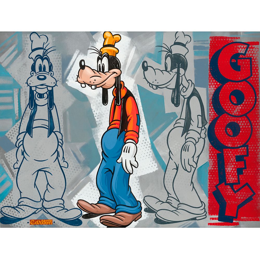 Goofy "What a Goofy Profile" Canvas Artwork by Trevor Carlton  Limited Edition Official shopDisney