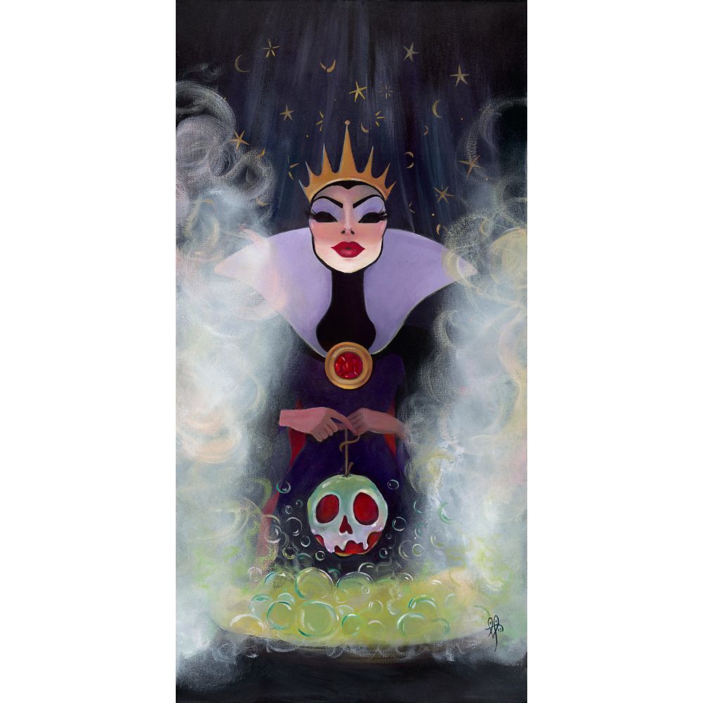 Snow White and the Seven Dwarfs ''Evil Queen'' Gallery Wrapped Canvas by Liana Hee – Signed Limited Edition