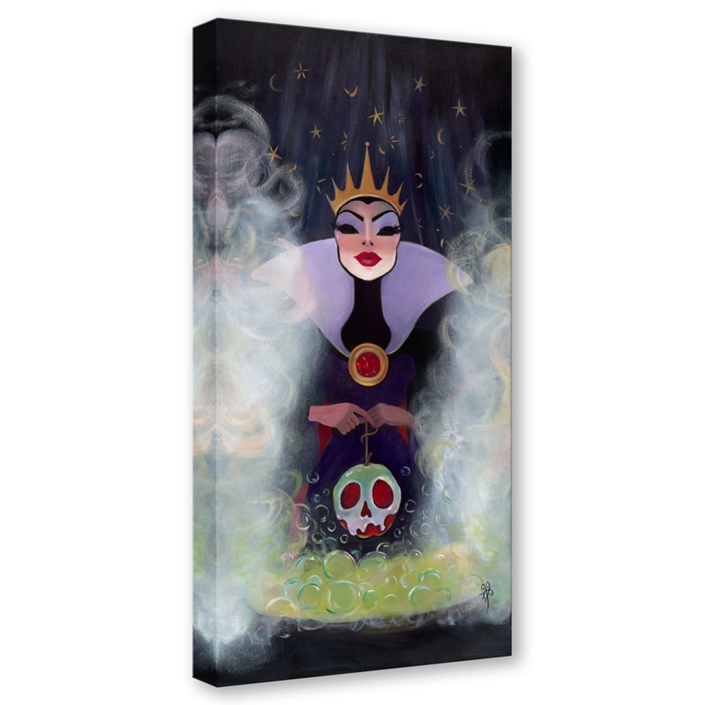 Snow White and the Seven Dwarfs ''Evil Queen'' Gallery Wrapped Canvas by Liana Hee &ndash; Signed Limited Edition