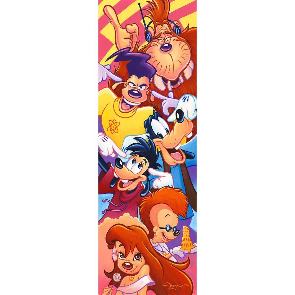 A Goofy Movie The Perfect Cast Gallery Wrapped Canvas by Tim Rogerson  Signed Limited Edition Official shopDisney