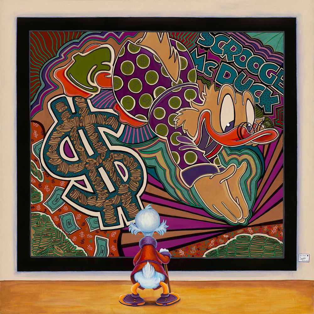 Scrooge McDuck ''The Art Investment'' Gallery Wrapped Canvas by Denyse Klette Limited Edition Official shopDisney