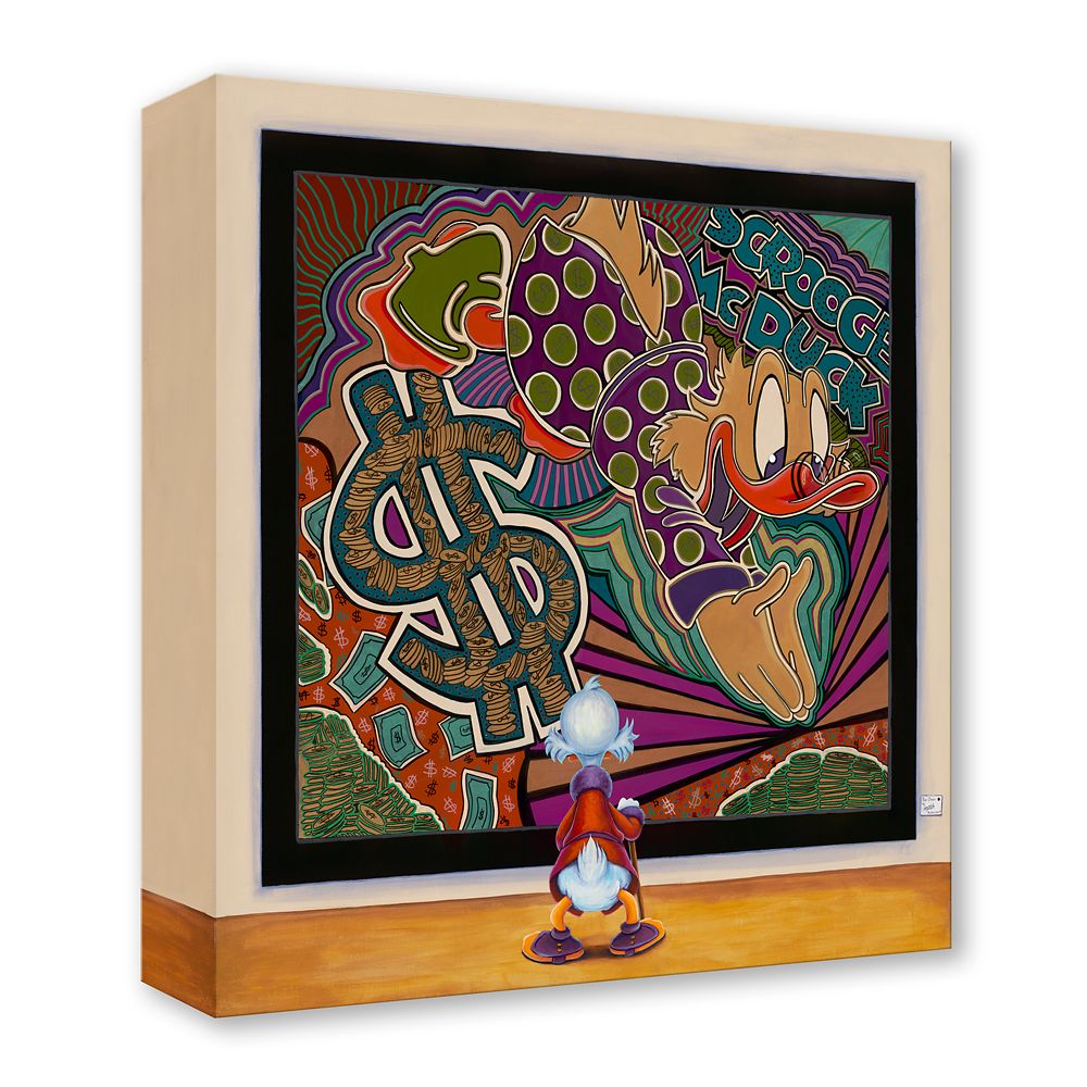 Scrooge McDuck ''The Art Investment'' Gallery Wrapped Canvas by Denyse Klette - Limited Edition