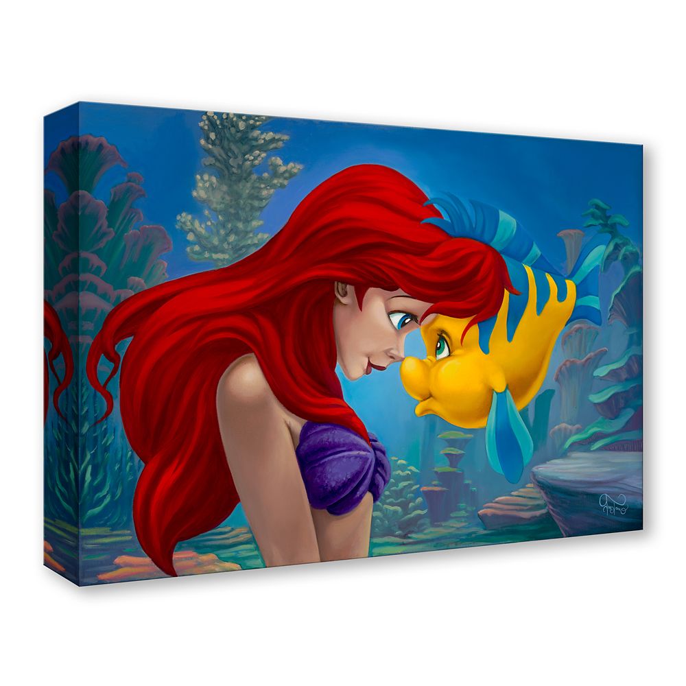 The Little Mermaid ''Best Friends'' Gallery Wrapped Canvas by Jared Franco - Limited Edition