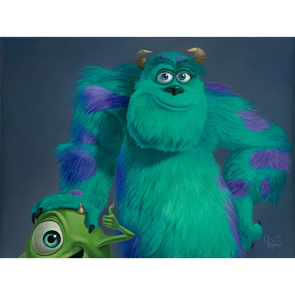 Monsters, Inc. "Mike and Sulley" Gallery Wrapped Canvas by Jared Franco Limited Edition Official shopDisney