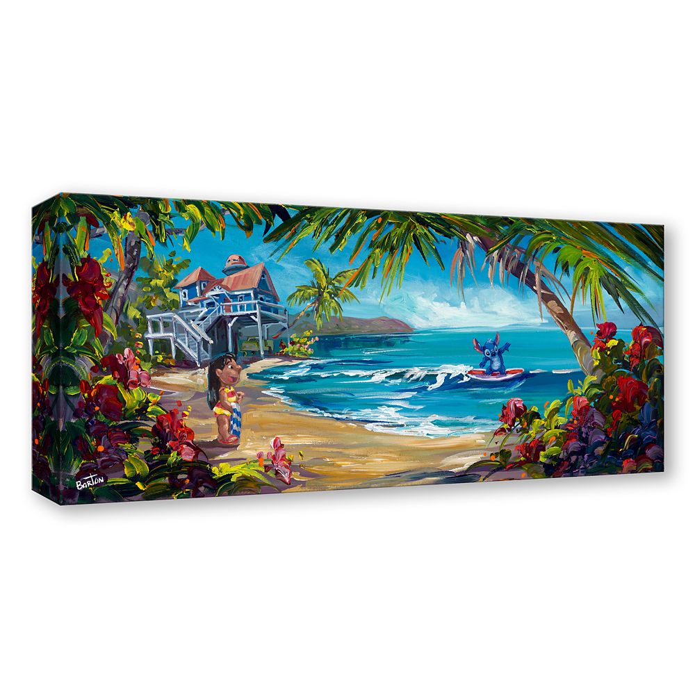 Lilo & Stitch ''Hawaiian Hideout'' Gallery Wrapped Canvas by Steve Barton &ndash; Limited Edition