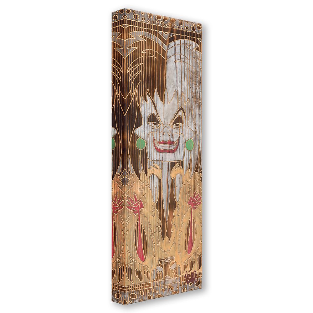 Cruella De Vil ''No Evil Thing Will'' Gallery Wrapped Canvas by Beau Hufford &ndash; 101 Dalmatians &ndash; Limited Edition