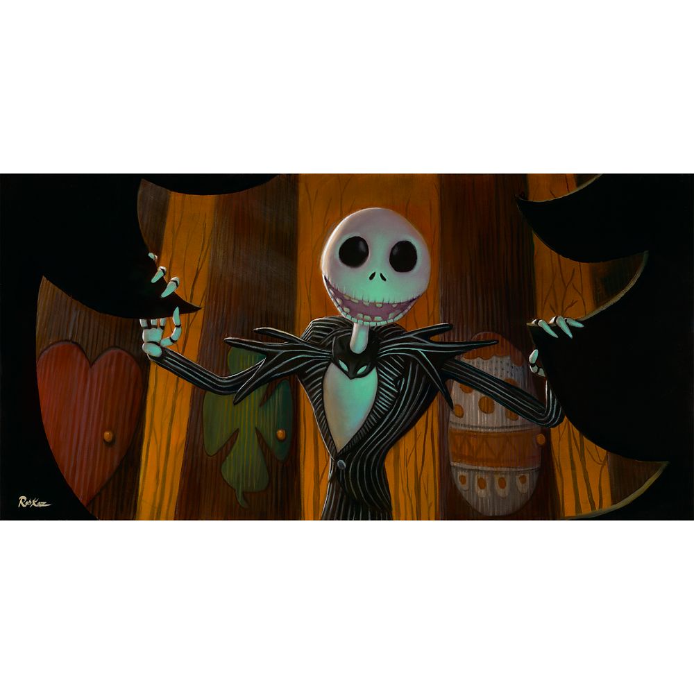 Jack Skellington ''What's This?'' Gallery Wrapped Canvas by Rob Kaz – The Nightmare Before Christmas – Limited Edition