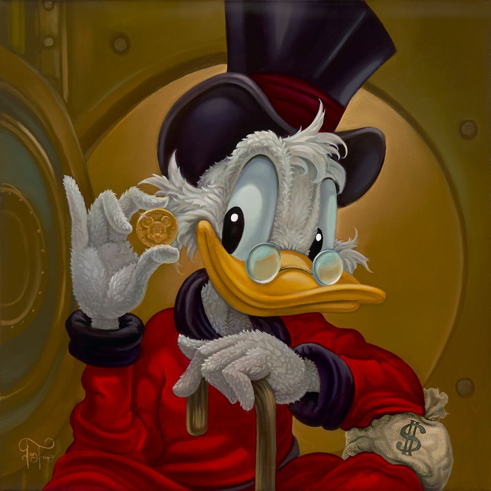 Scrooge McDuck Lavish Life Gallery Wrapped Canvas by Jared Franco  Limited Edition Official shopDisney