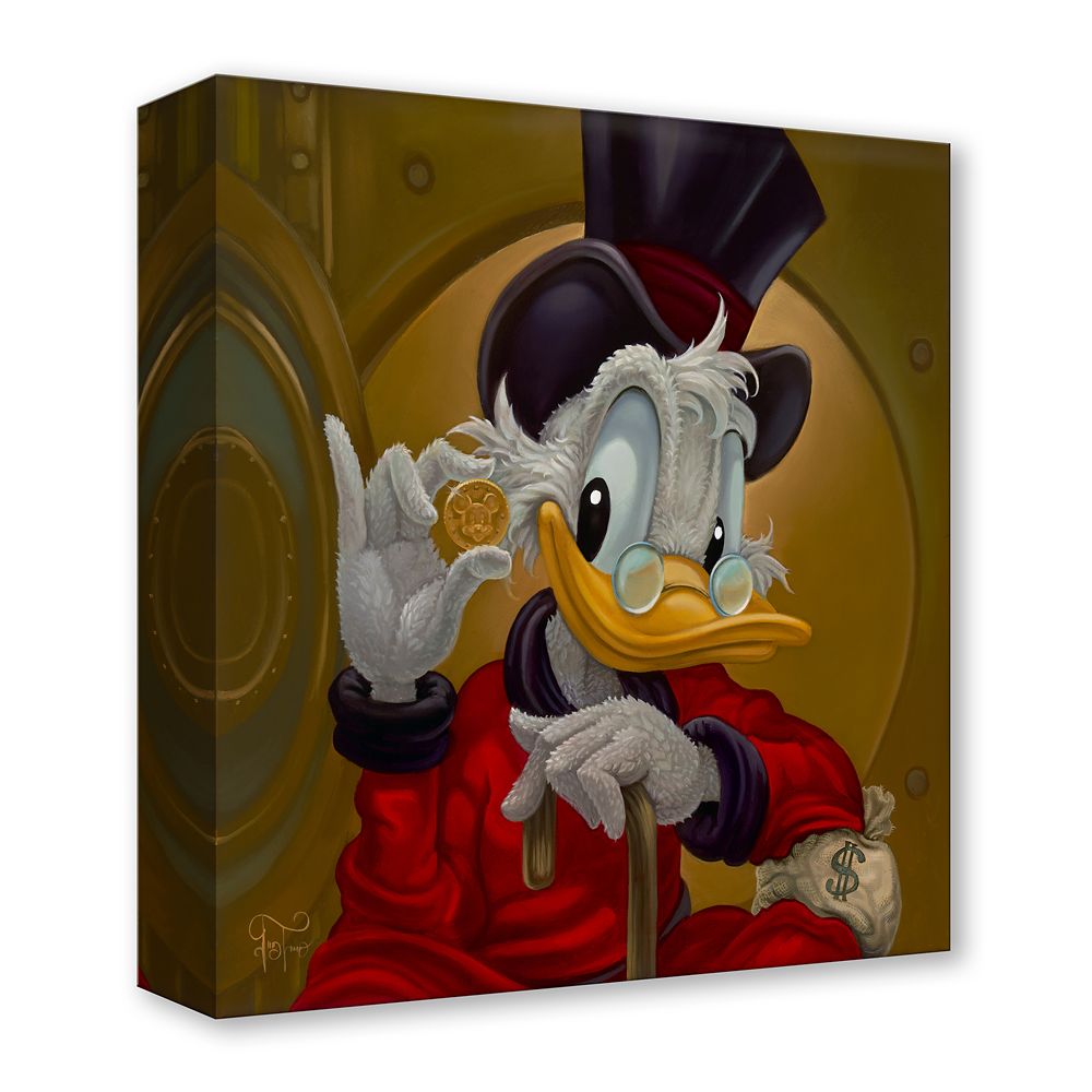 Scrooge McDuck ''Lavish Life'' Gallery Wrapped Canvas by Jared Franco &ndash; Limited Edition