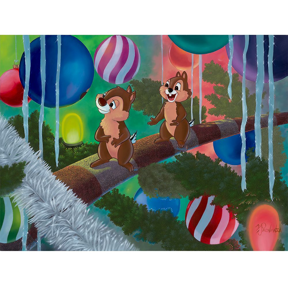 Chip 'n Dale ''Celebration Day'' Gallery Wrapped Canvas by Michael Provenza Limited Edition Official shopDisney