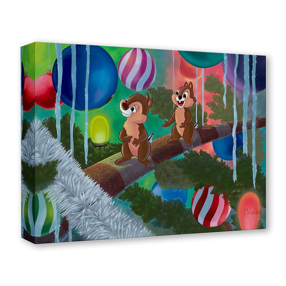 Chip 'n Dale ''Celebration Day'' Gallery Wrapped Canvas by Michael Provenza &ndash; Limited Edition