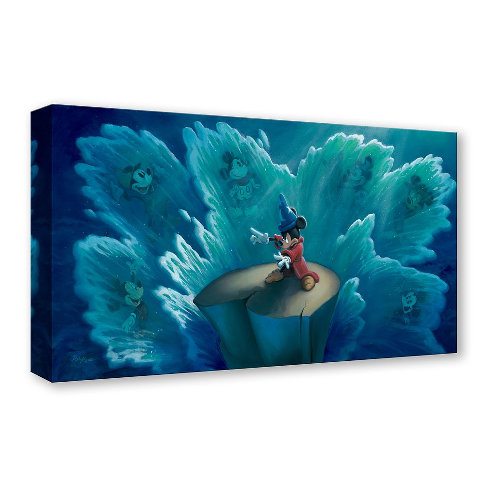 Mickey Mouse ''Tides of Time'' Gallery Wrapped Canvas by Rob Kaz &ndash; Limited Edition