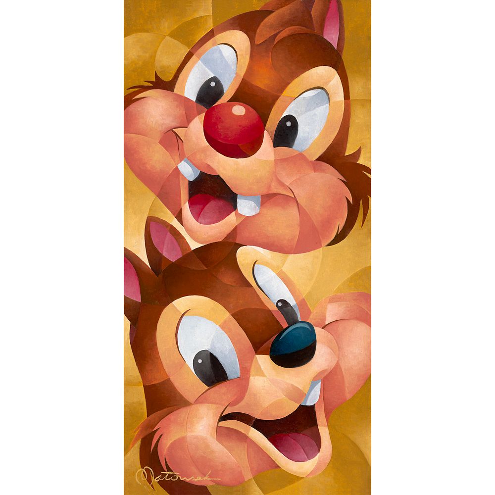 Chip n Dale Chip and Dale Gallery Wrapped Canvas by Tom Matousek  Limited Edition Official shopDisney