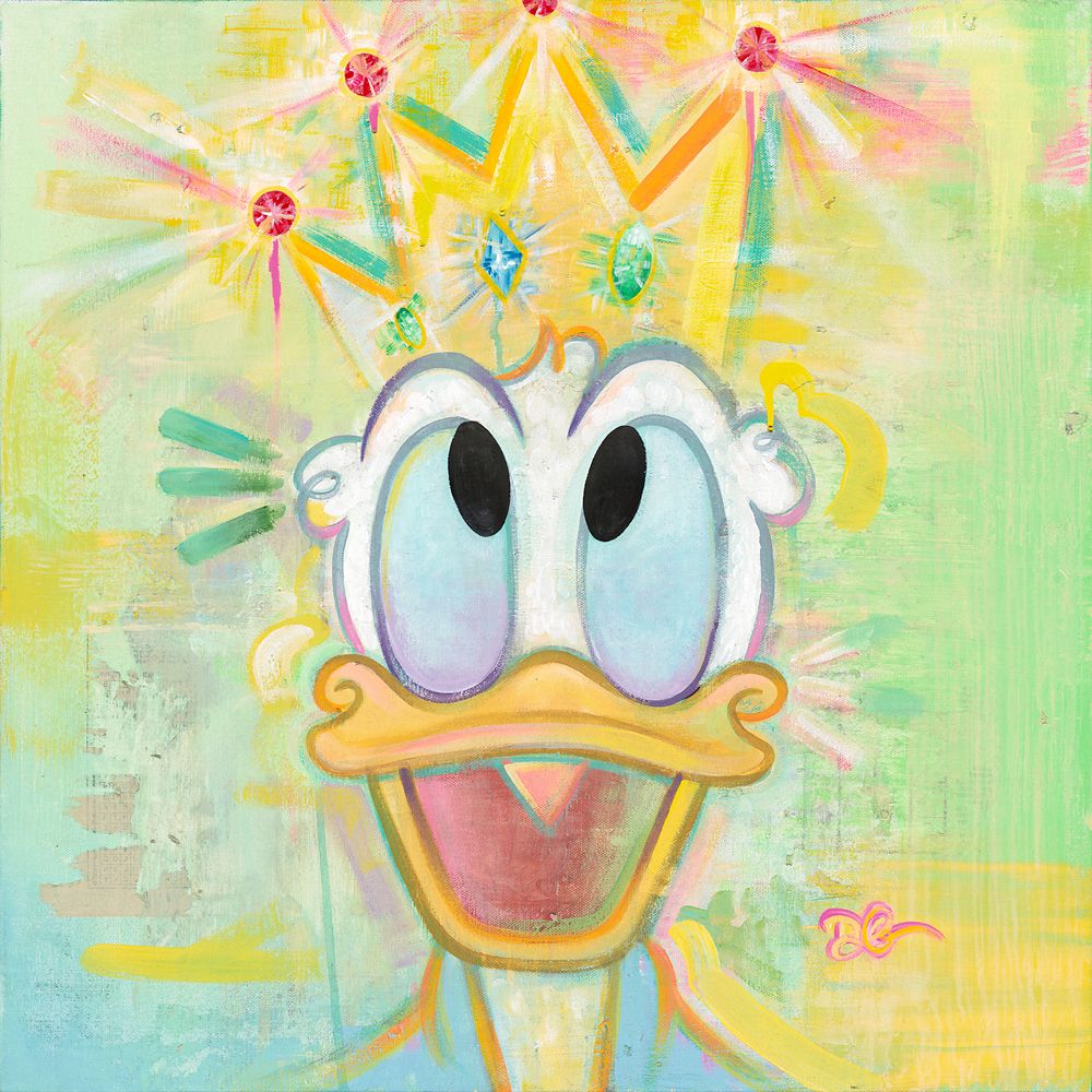 Donald Duck ''Dignified Duck'' Gallery Wrapped Canvas by Dom Corona Limited Edition Official shopDisney