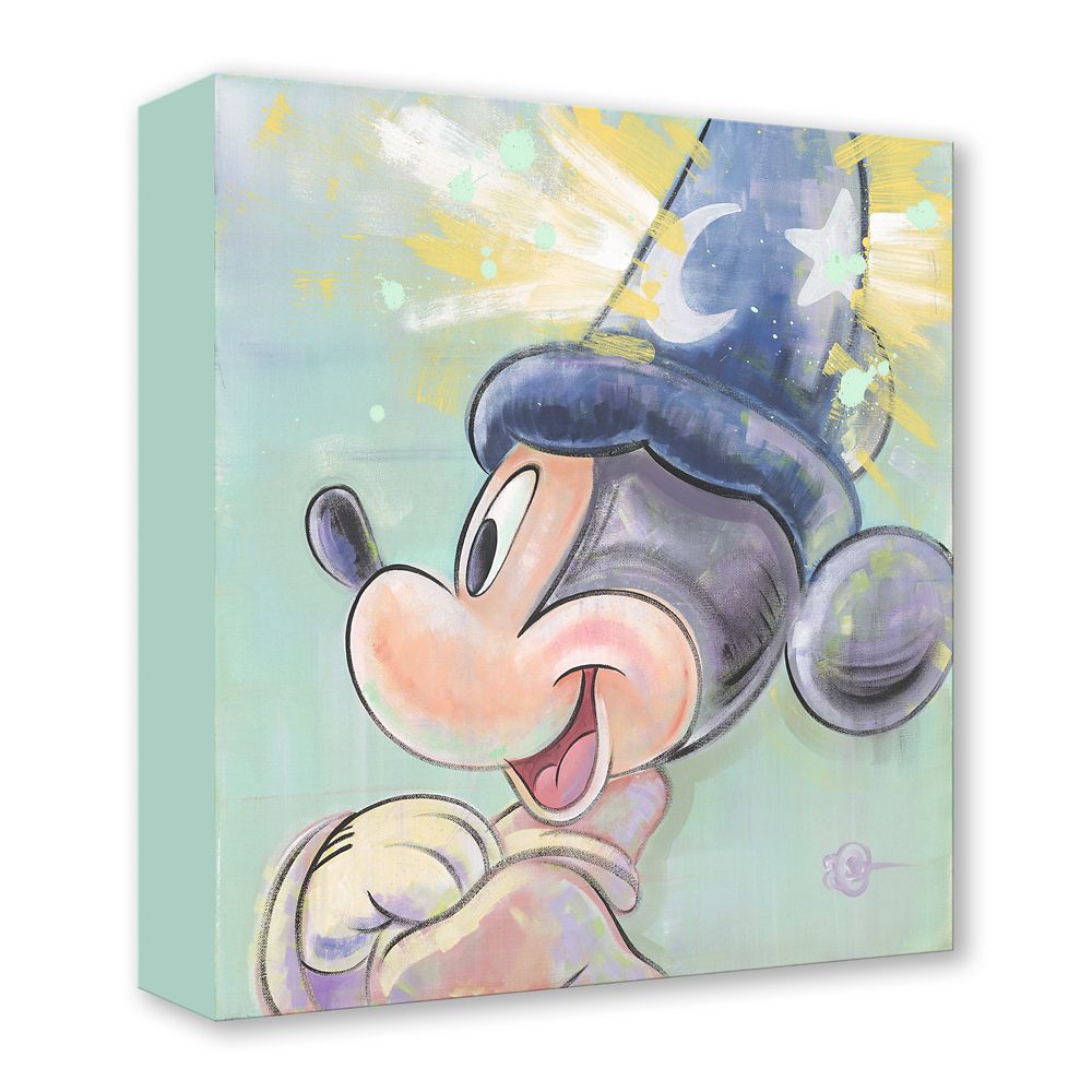 Sorcerer Mickey Mouse ''Magic Mural'' Gallery Wrapped Canvas by Dom Corona &ndash; Fantasia &ndash; Limited Edition