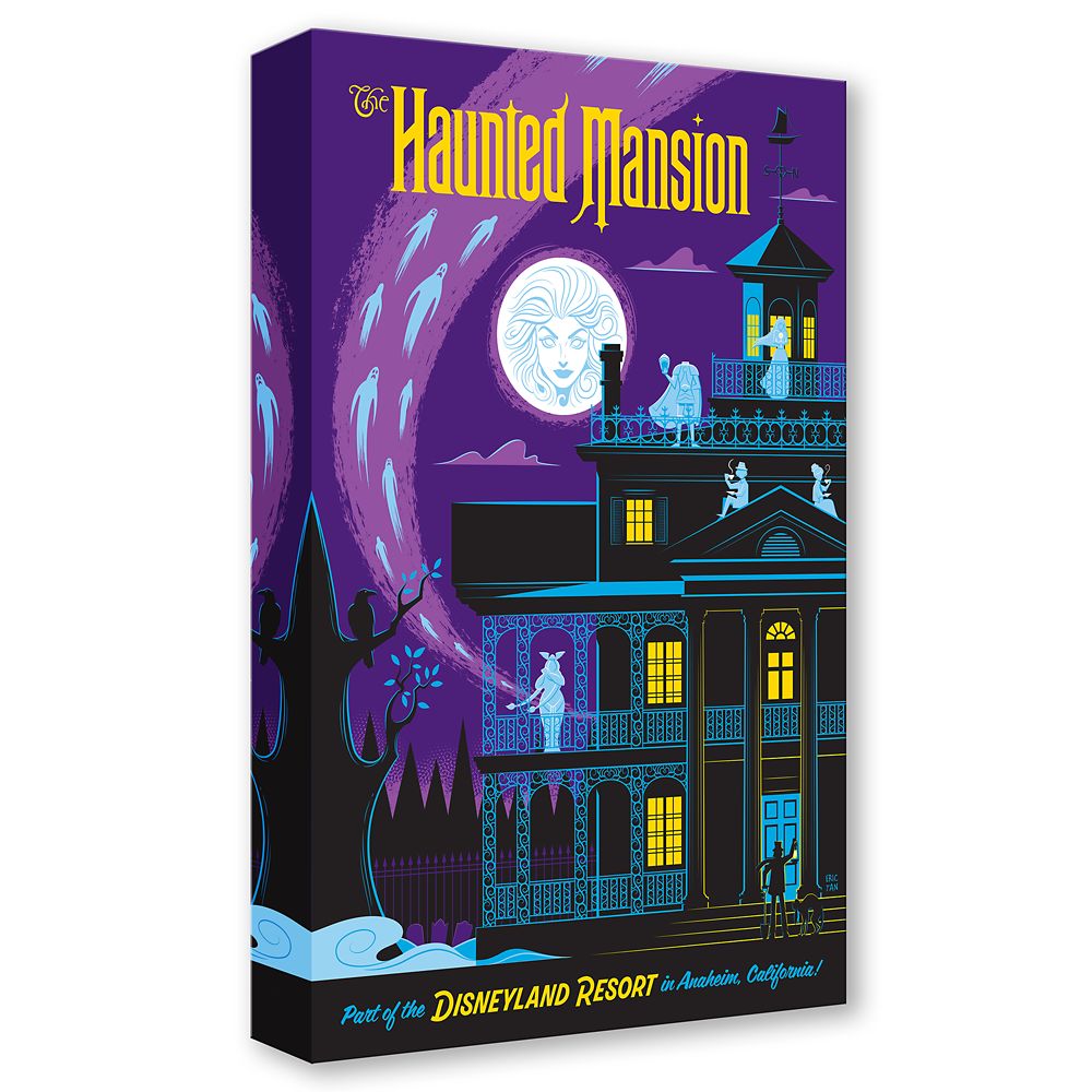The Haunted Mansion ''Disneyland's Haunted Mansion'' Gallery Wrapped Canvas by Eric Tan &ndash; Limited Edition