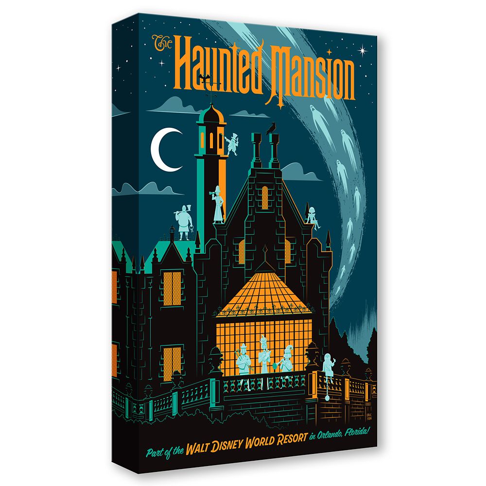 The Haunted Mansion ''Magic Kingdom's Haunted Mansion'' Gallery Wrapped Canvas by Eric Tan - Limited Edition