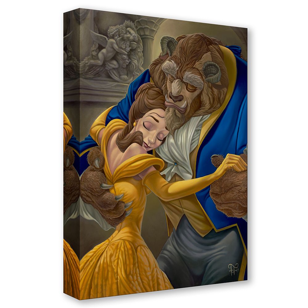 Beauty and the Beast ''Falling in Love'' Gallery Wrapped Canvas by Jared Franco - Limited Edition