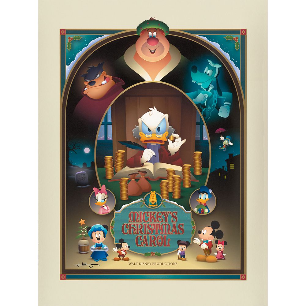 Mickey Mouse and Friends Mickeys Christmas Carol Gallery Wrapped Canvas by Jerrod Maruyama  Limited Edition Official shopDisney