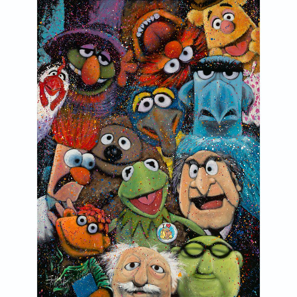 The Muppets The Muppet Show Gallery Wrapped Canvas by Stephen Fishwick  Limited Edition Official shopDisney