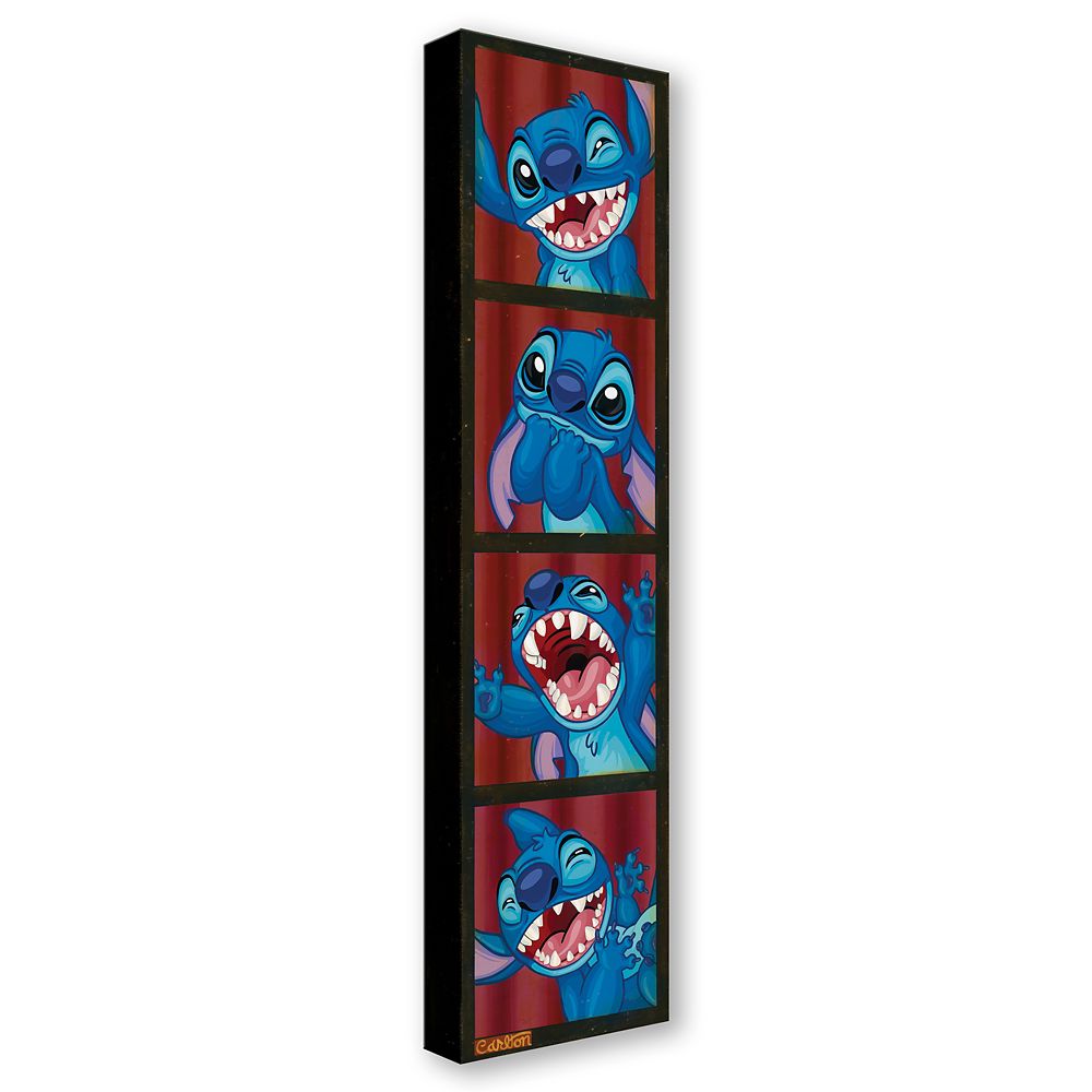 Stitch ''Leave Me in Stitches'' Gallery Wrapped Canvas by Trevor Carlton &ndash; Lilo & Stitch &ndash; Limited Edition