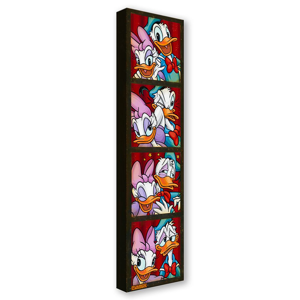 Donald and Daisy Duck ''Photo Booth Chaos'' Gallery Wrapped Canvas by Trevor Carlton - Limited Edition