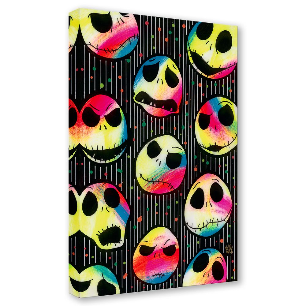 The Nightmare Before Christmas ''Jack Skellington'' Gallery Wrapped Canvas by Beau Hufford &ndash; Signed Limited Edition