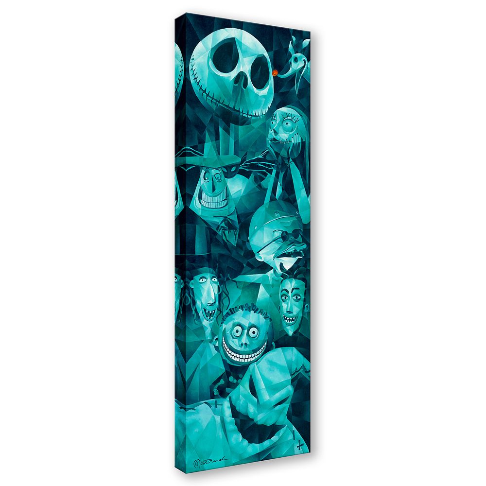 The Nightmare Before Christmas ''Faces of Halloween Town'' Gallery Wrapped Canvas by Tom Matousek &ndash; Signed Limited Edition