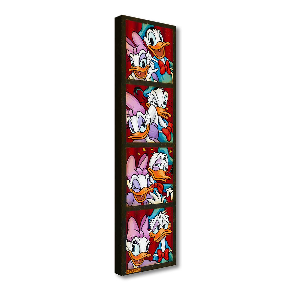 Donald and Daisy Duck ''Photo Booth Chaos'' Gallery Wrapped Canvas by Trevor Carlton &ndash; Signed Limited Edition