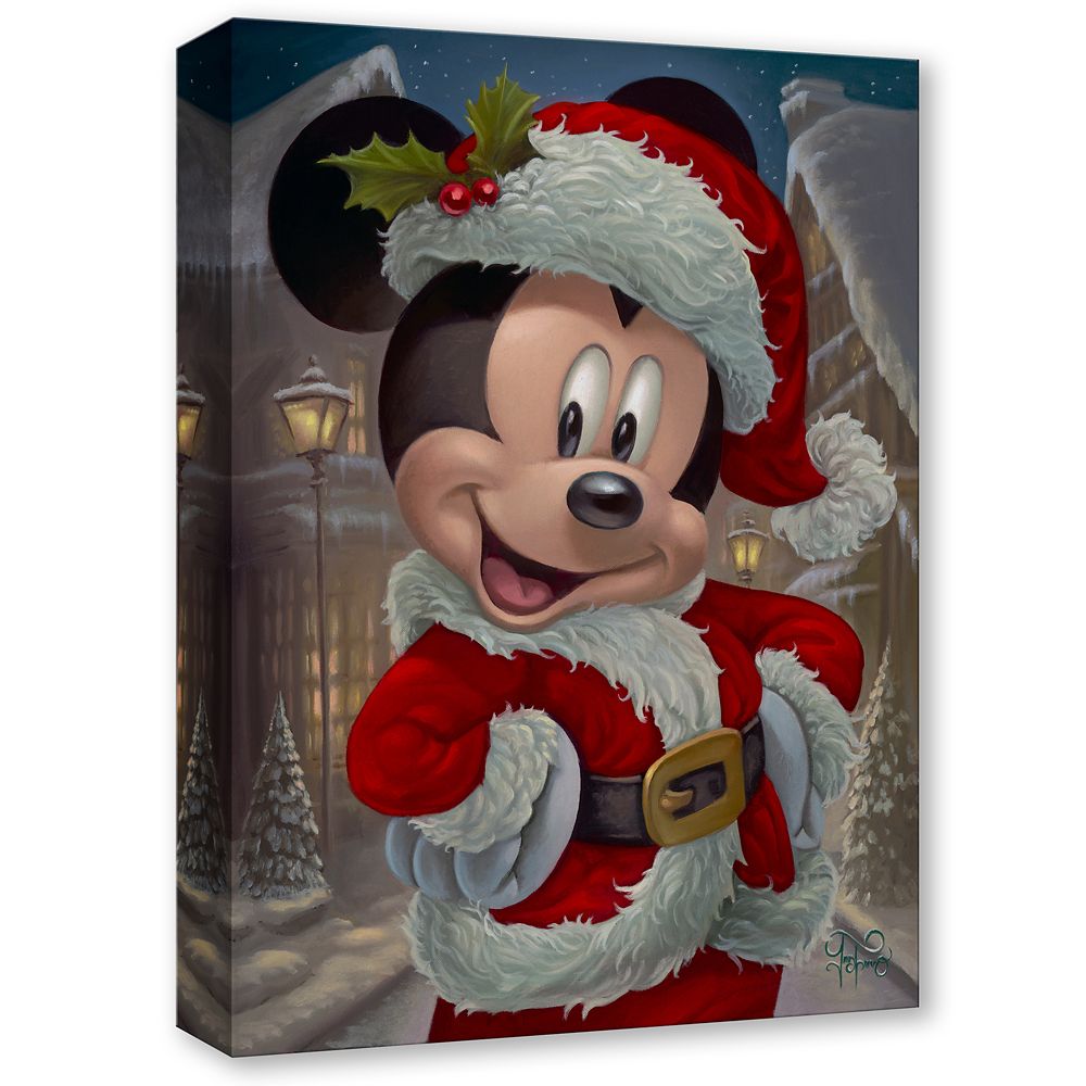 Mickey Mouse ''Merry Mickey'' Gallery Wrapped Canvas by Jared Franco - Limited Edition