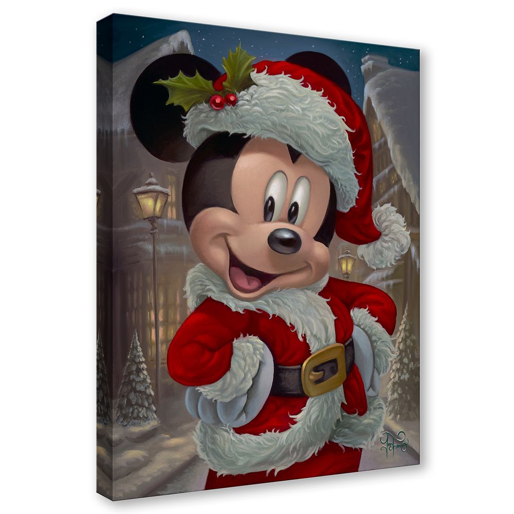 Mickey Mouse ''Merry Mickey'' Gallery Wrapped Canvas by Jared Franco - Signed Limited Edition
