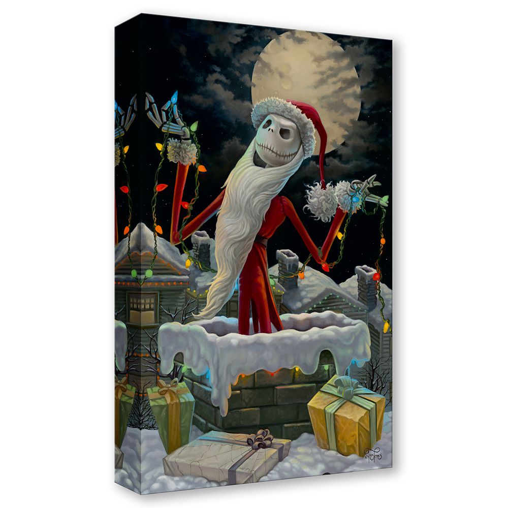 Jack Skellington ''Christmas Jack'' Gallery Wrapped Canvas by Jared Franco &ndash; The Nightmare Before Christmas &ndash; Limited Edition