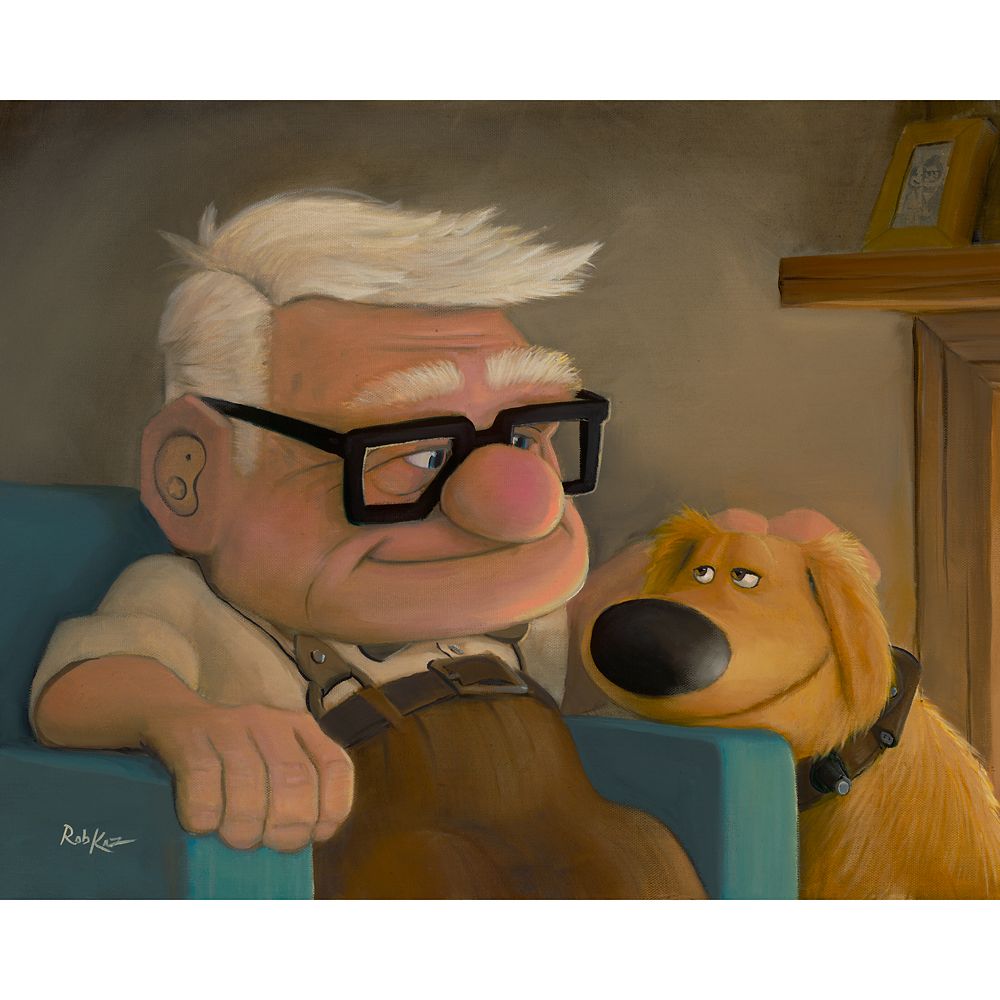 Up ''Good Boy Dug'' Gallery Wrapped Canvas by Rob Kaz Limited Edition Official shopDisney