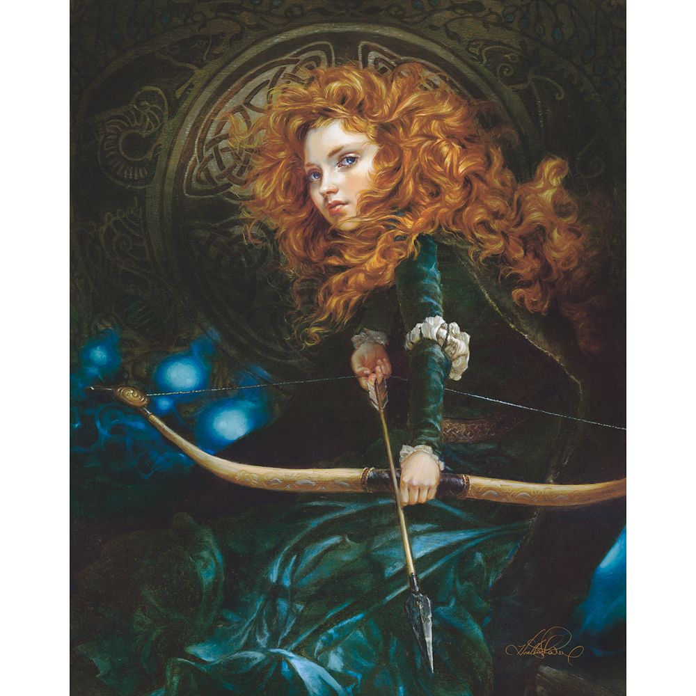Merida ''Her Father's Daughter'' Gallery Wrapped Canvas by Heather Edwards Brave Limited Edition Official shopDisney