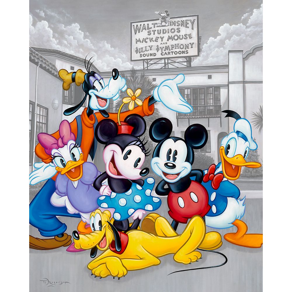 Mickey Mouse and Friends Hyperion Studio Gallery Wrapped Canvas by Tim Rogerson Limited Edition Official shopDisney