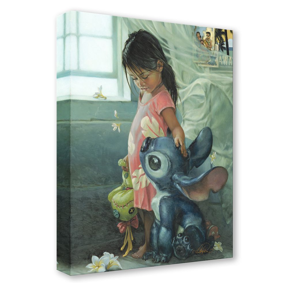 Lilo & Stitch ''Ohana Means Family'' Gallery Wrapped Canvas by Heather Edwards &ndash; Limited Edition
