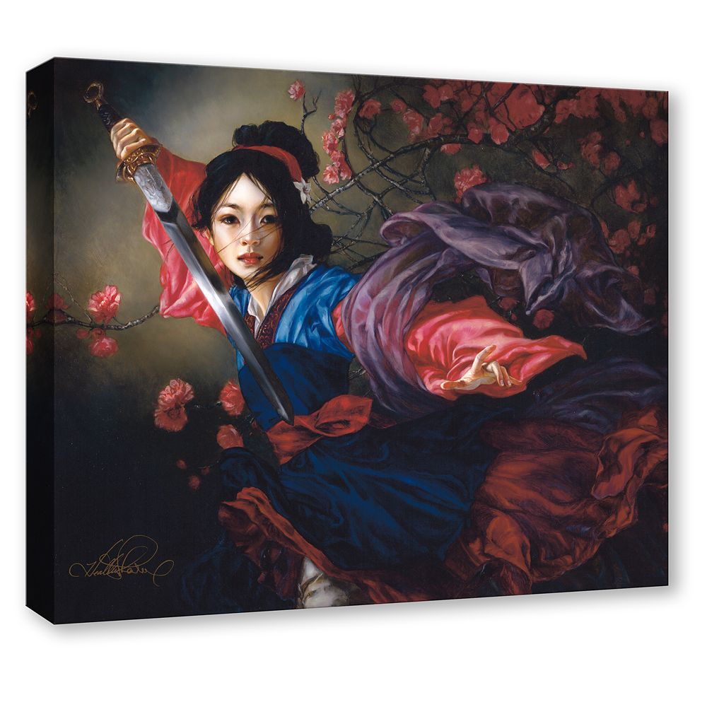 Mulan ''The Elegant Warrior'' Gallery Wrapped Canvas by Heather Edwards - Limited Edition
