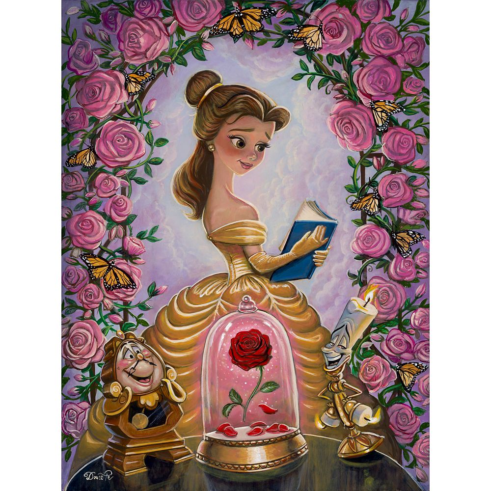 Beauty and the Beast ''A Story of Love'' Gallery Wrapped Canvas by Bob Doucette Signed Limited Edition Official shopDisney