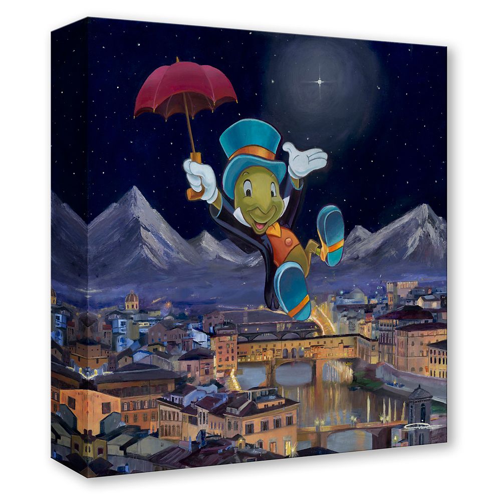 Jiminy Cricket ''As Dreamers Do'' Gallery Wrapped Canvas by Arienne Boley &ndash; Pinocchio &ndash; Limited Edition