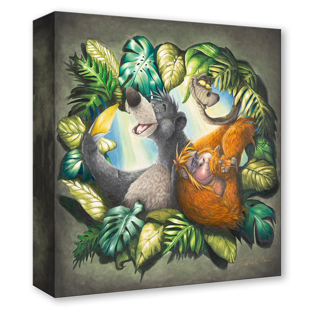 The Jungle Book ''Bear Necessities'' Gallery Wrapped Canvas by Sophie Ellen &ndash; Signed Limited Edition