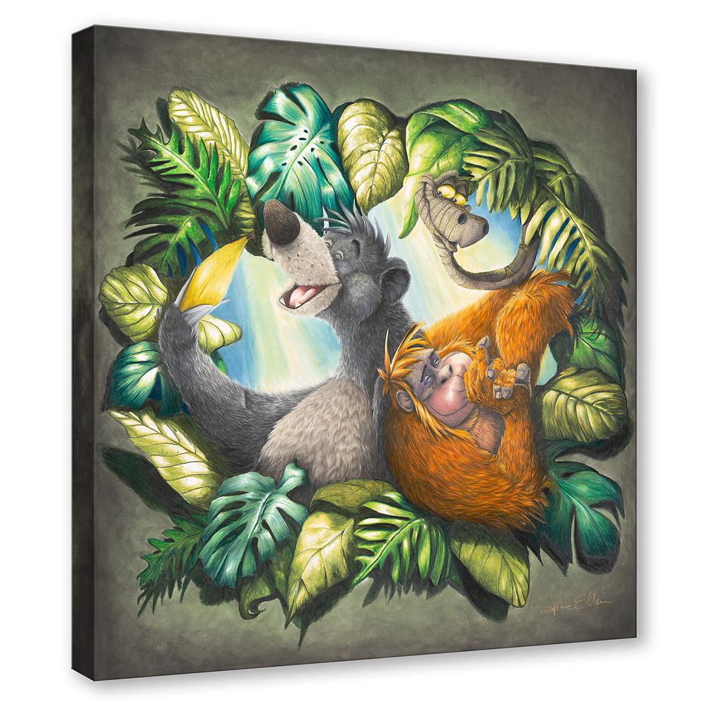 The Jungle Book ''Bear Necessities'' Gallery Wrapped Canvas by Sophie Ellen &ndash; Limited Edition
