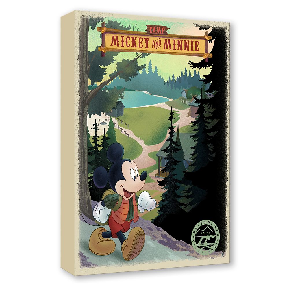 Mickey Mouse ''Camp Mickey and Minnie!'' Gallery Wrapped Canvas by Bret Iwan &ndash; Signed Limited Edition