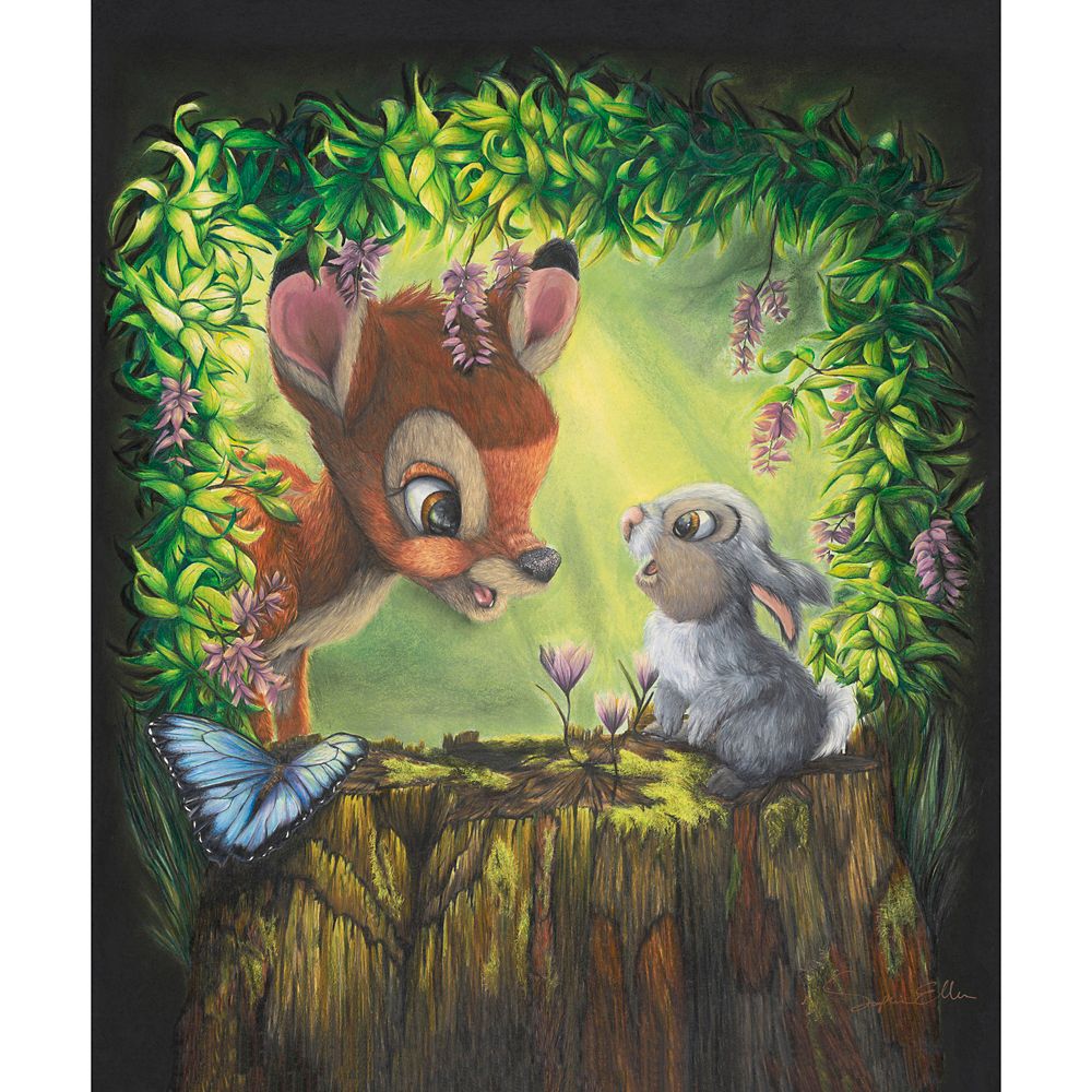 Bambi ''Forest Friends'' Gallery Wrapped Canvas by Sophie Ellen &ndash; Signed Limited Edition