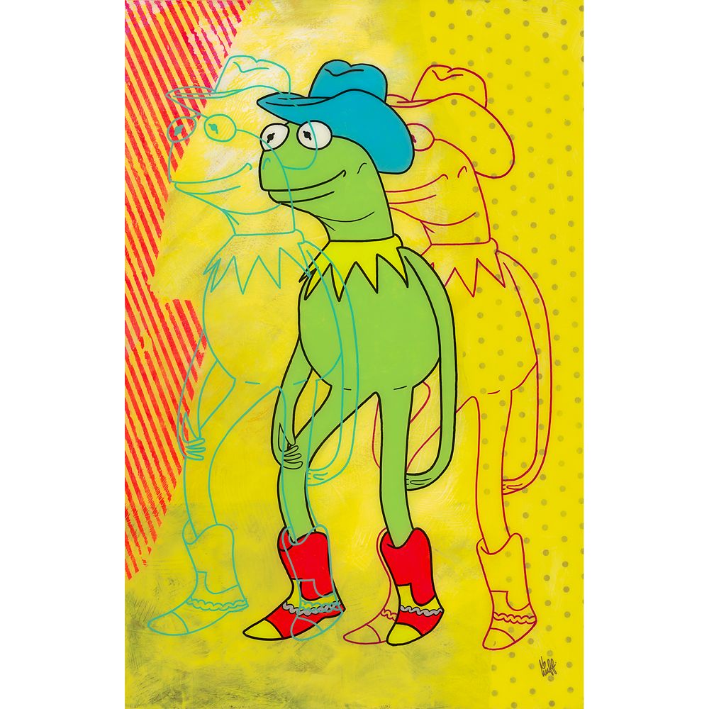 Kermit ''Frog Legs'' Gallery Wrapped Canvas by Beau Hufford &ndash; The Muppets &ndash; Limited Edition