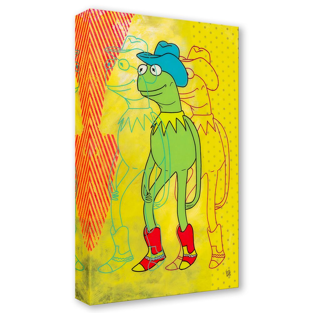 Kermit ''Frog Legs'' Gallery Wrapped Canvas by Beau Hufford &ndash; The Muppets &ndash; Limited Edition