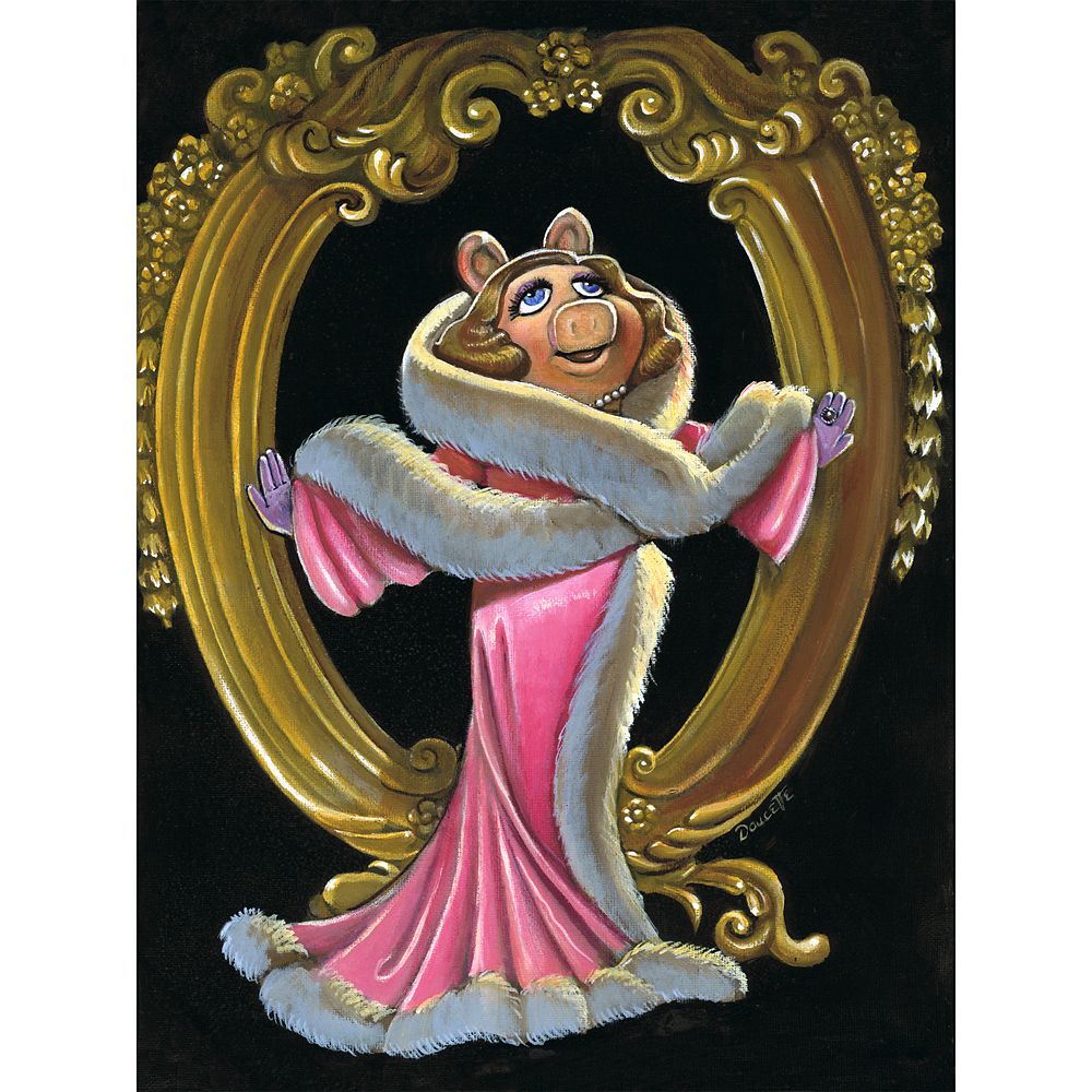 Miss Piggy ''Glam Miss Piggy'' Gallery Wrapped Canvas by Bob Doucette &ndash; The Muppets &ndash; Limited Edition