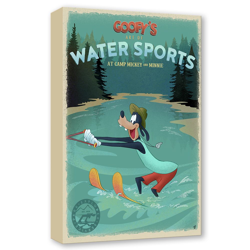 Goofy ''Goofy's Water Sports'' Gallery Wrapped Canvas by Bret Iwan &ndash; Limited Edition
