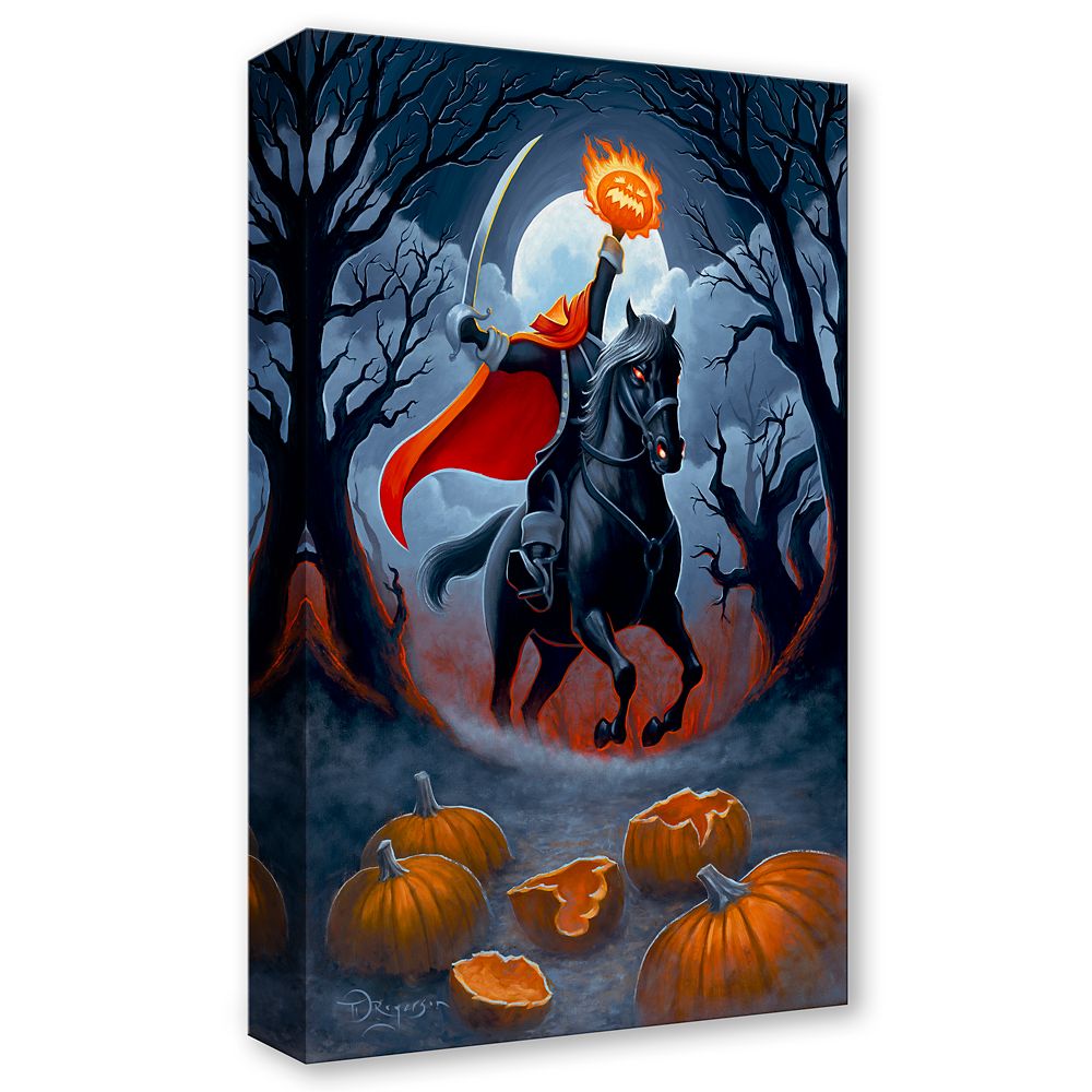 The Headless Horseman ''Headless Horseman Rides Tonight'' Gallery Wrapped Canvas by Tim Rogerson &ndash; The Adventures of Ichabod and Mr. Toad &ndash; Limited Edition