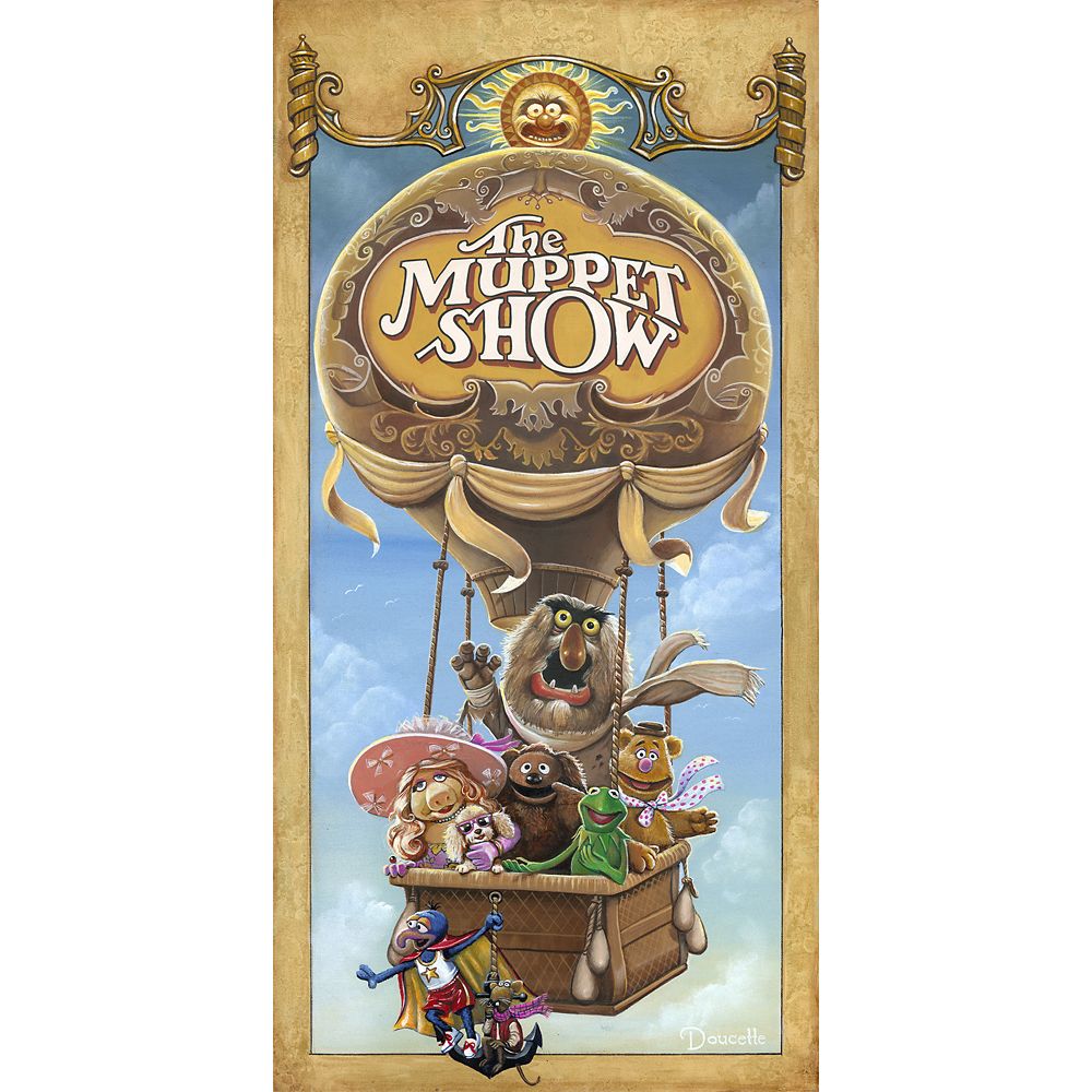 The Muppet Show ''It's Time to Raise the Curtain'' Gallery Wrapped Canvas by Bob Doucette &ndash; Signed Limited Edition